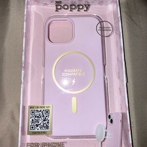 Title:
XO Poppy Phone Case 🌸 Fits iPhone 16E / 15 / 14 / 13 – Cute & Protective